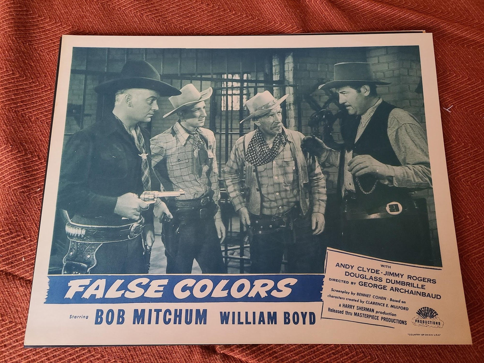 False Colors 1943 Western Lobby Cards