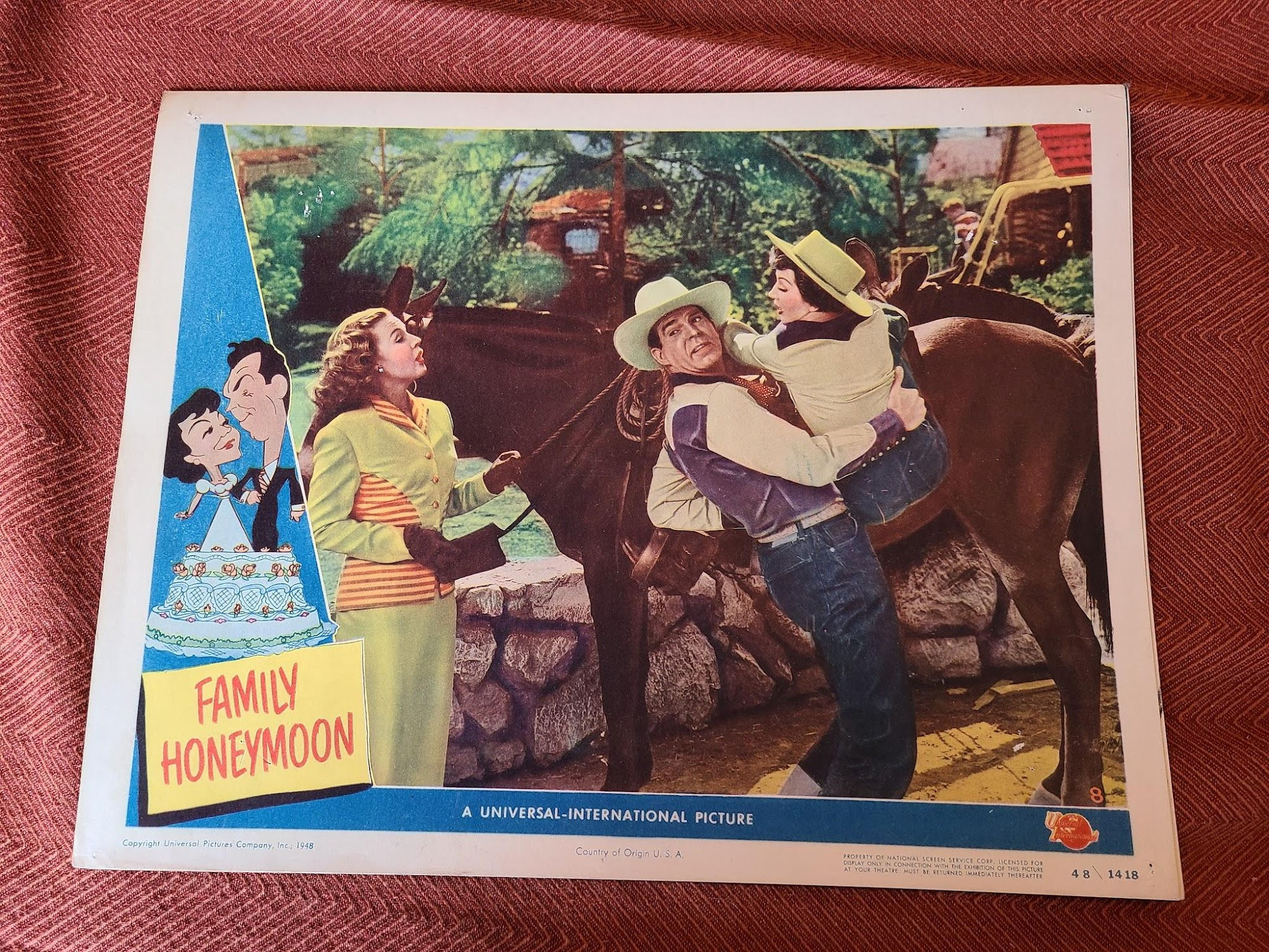 Family Honeymoon 1948 General Lobby Cards