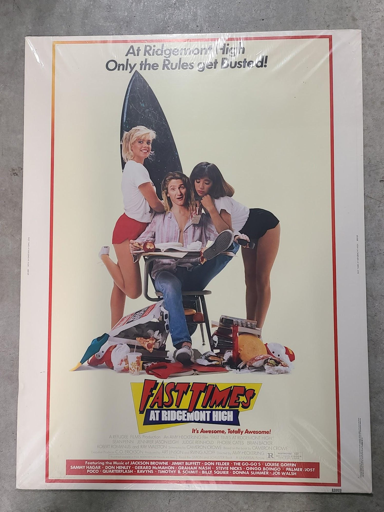 Fast Times At Ridgemont High 1982 UK/US 30x40