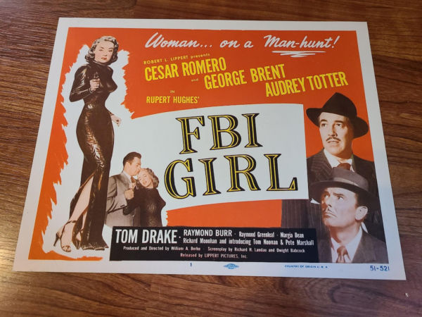 FBI Girl 1951 Title Cards