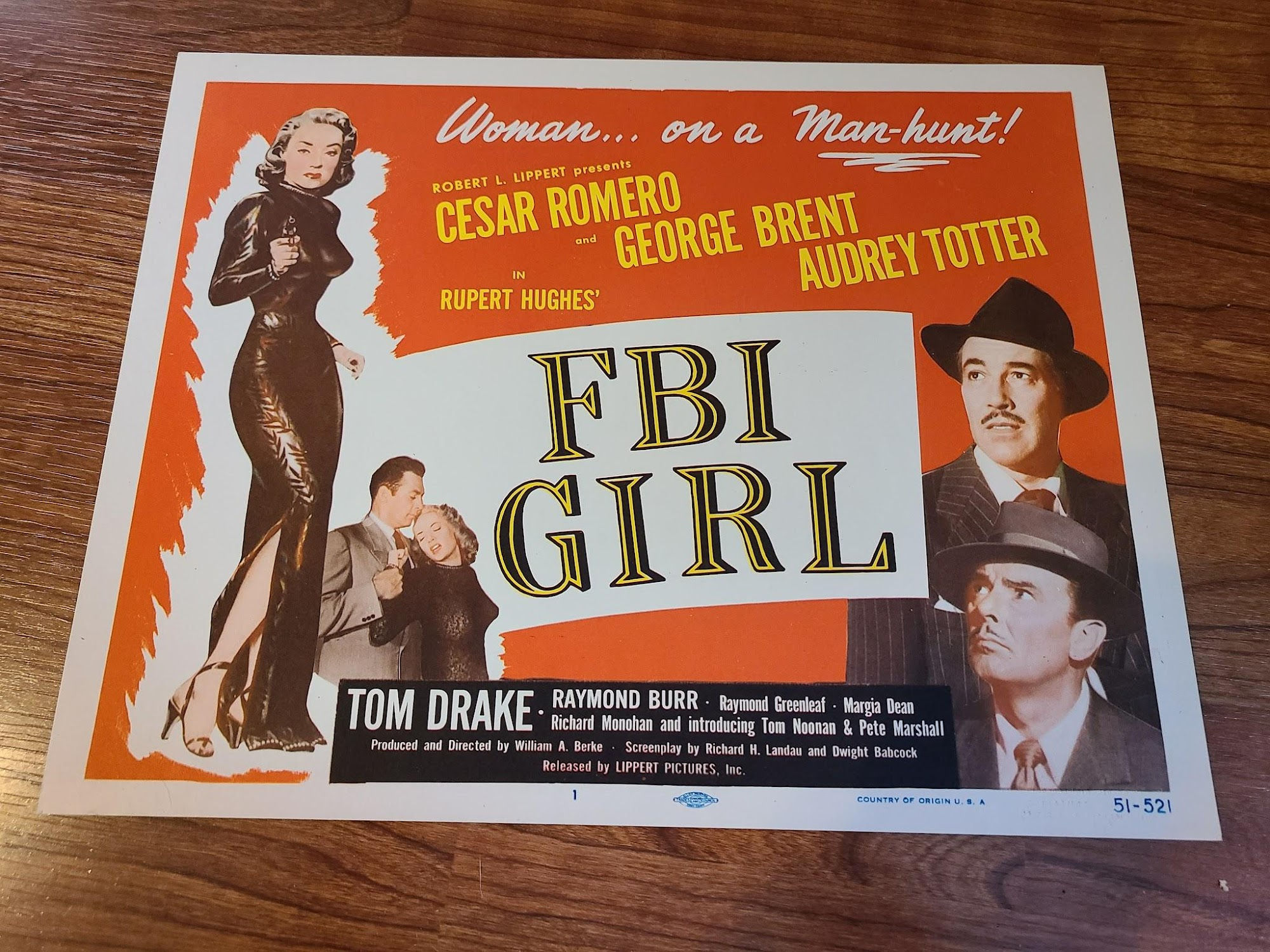 FBI Girl 1951 Title Cards