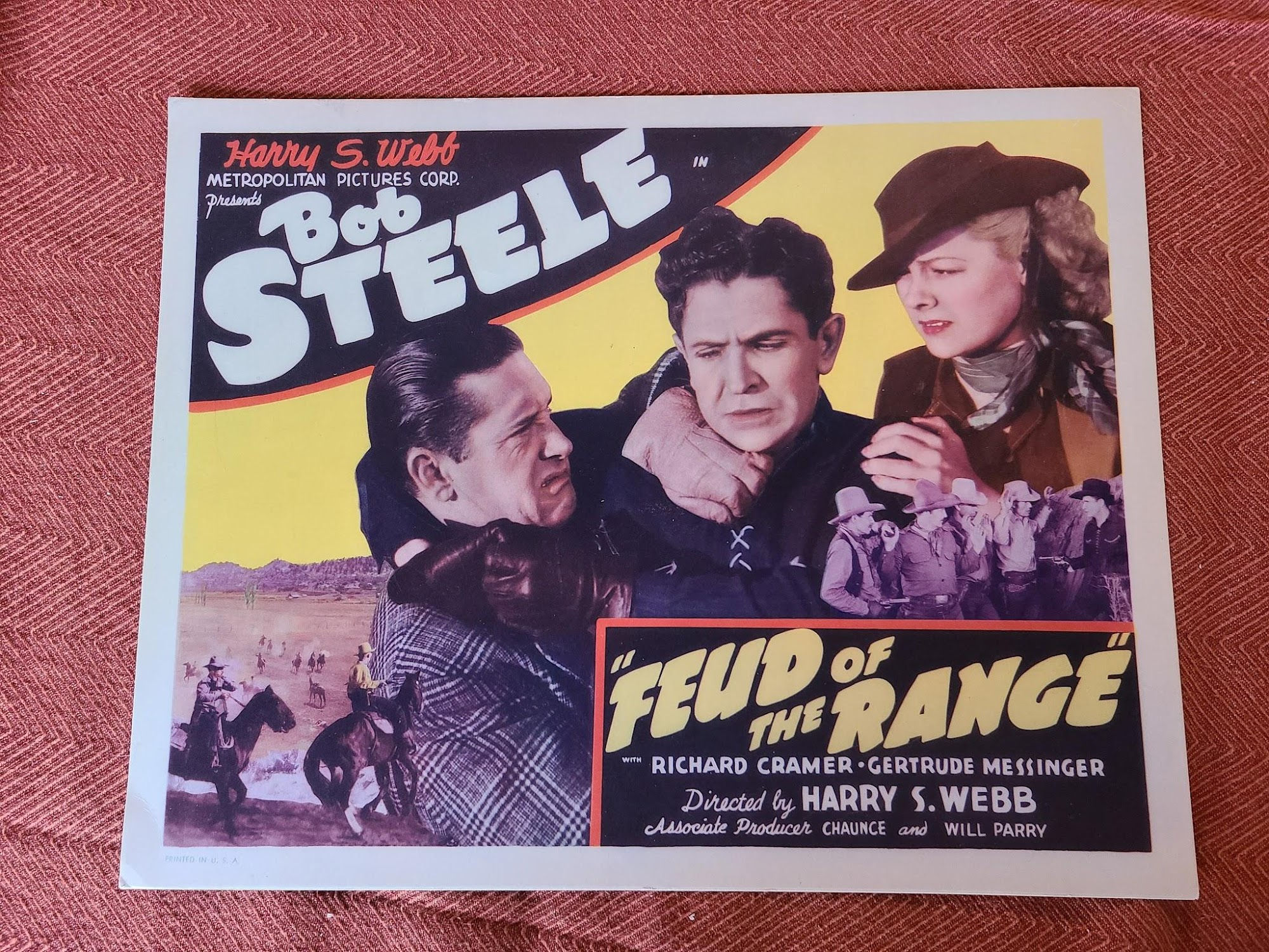 Feud Of The Range 1939 Western Lobby Cards