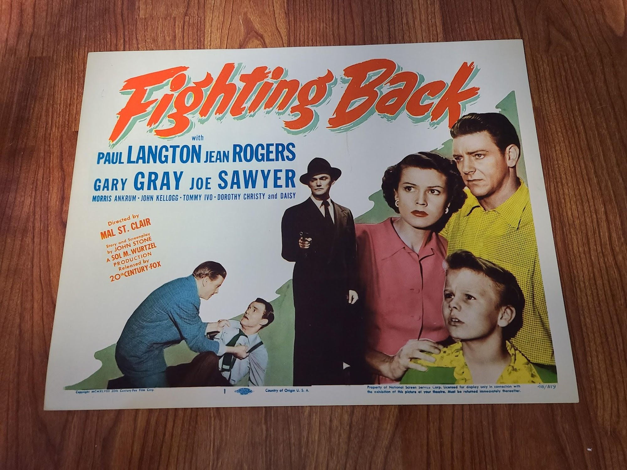 Fighting Back 1948 Title Cards