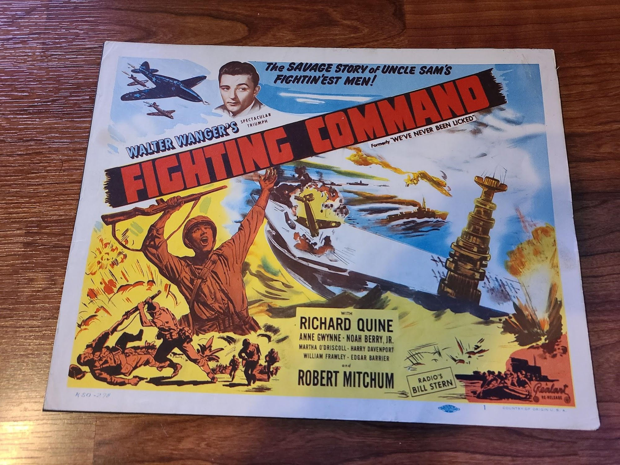 Fighting Command 1943 Military/Aviation Lobby Cards
