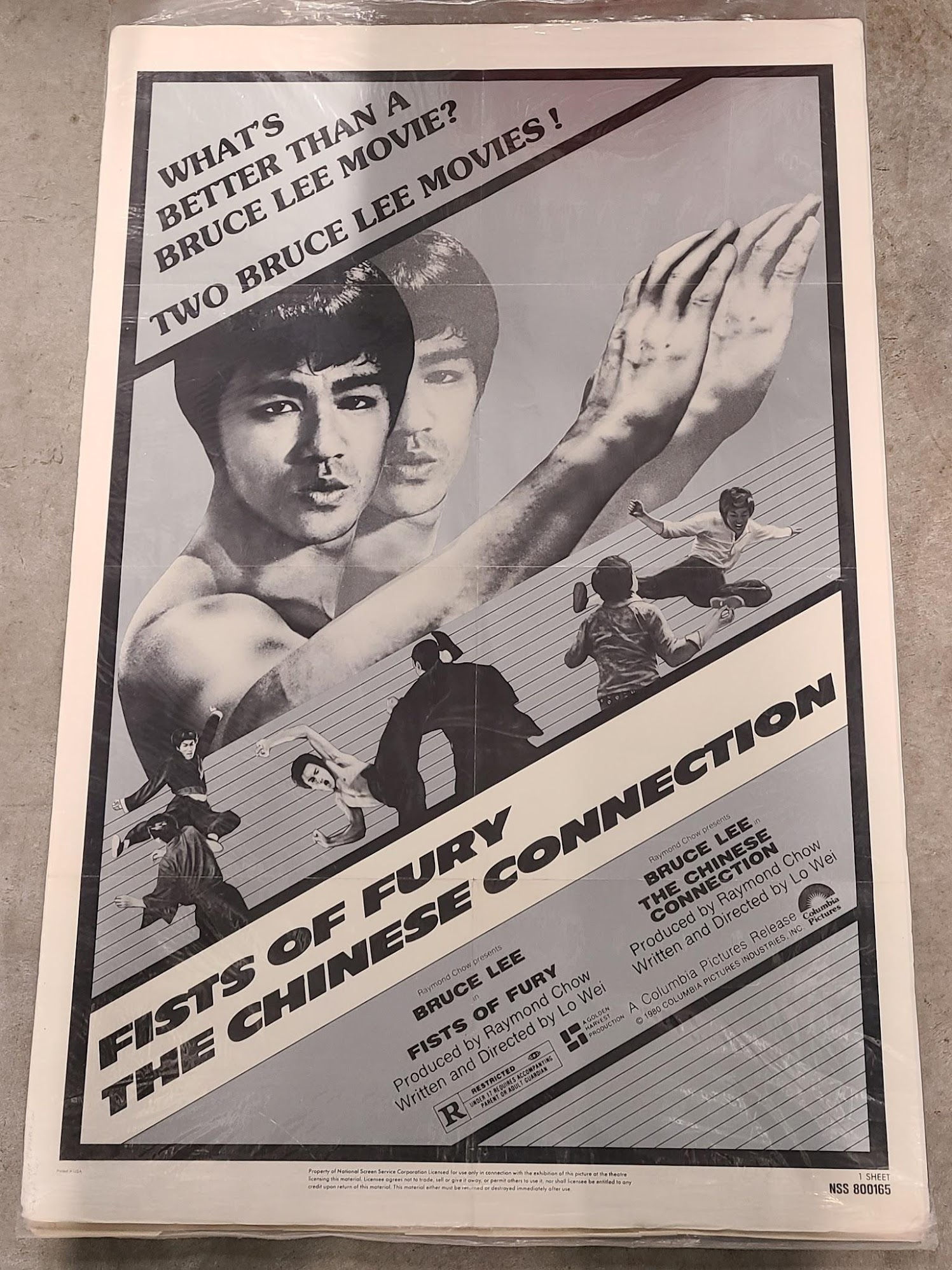 Fists Of Fury/ Chinese Connection 1980 1 Sheets/US