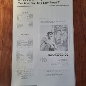 Five Easy Pieces 1970 Press Books