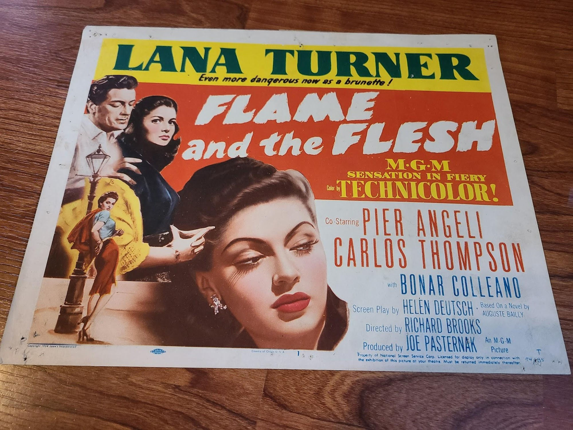 Flame And The Flesh 1954 Title Cards