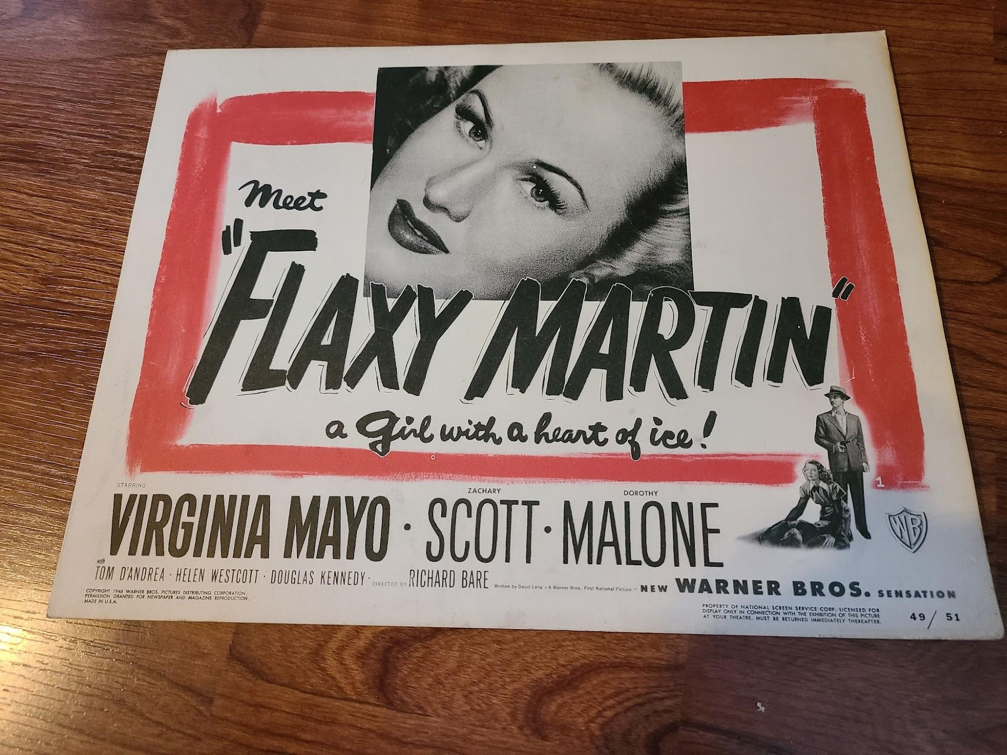 Flaxy Martin 1949 Title Cards