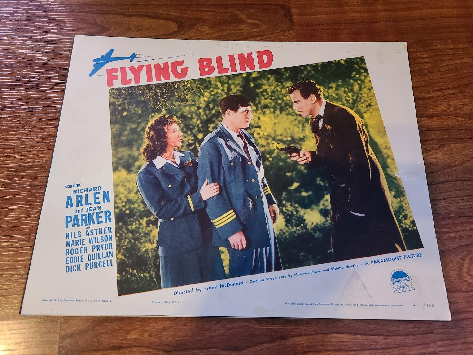 Flying Blind 1941 Military/Aviation Lobby Cards