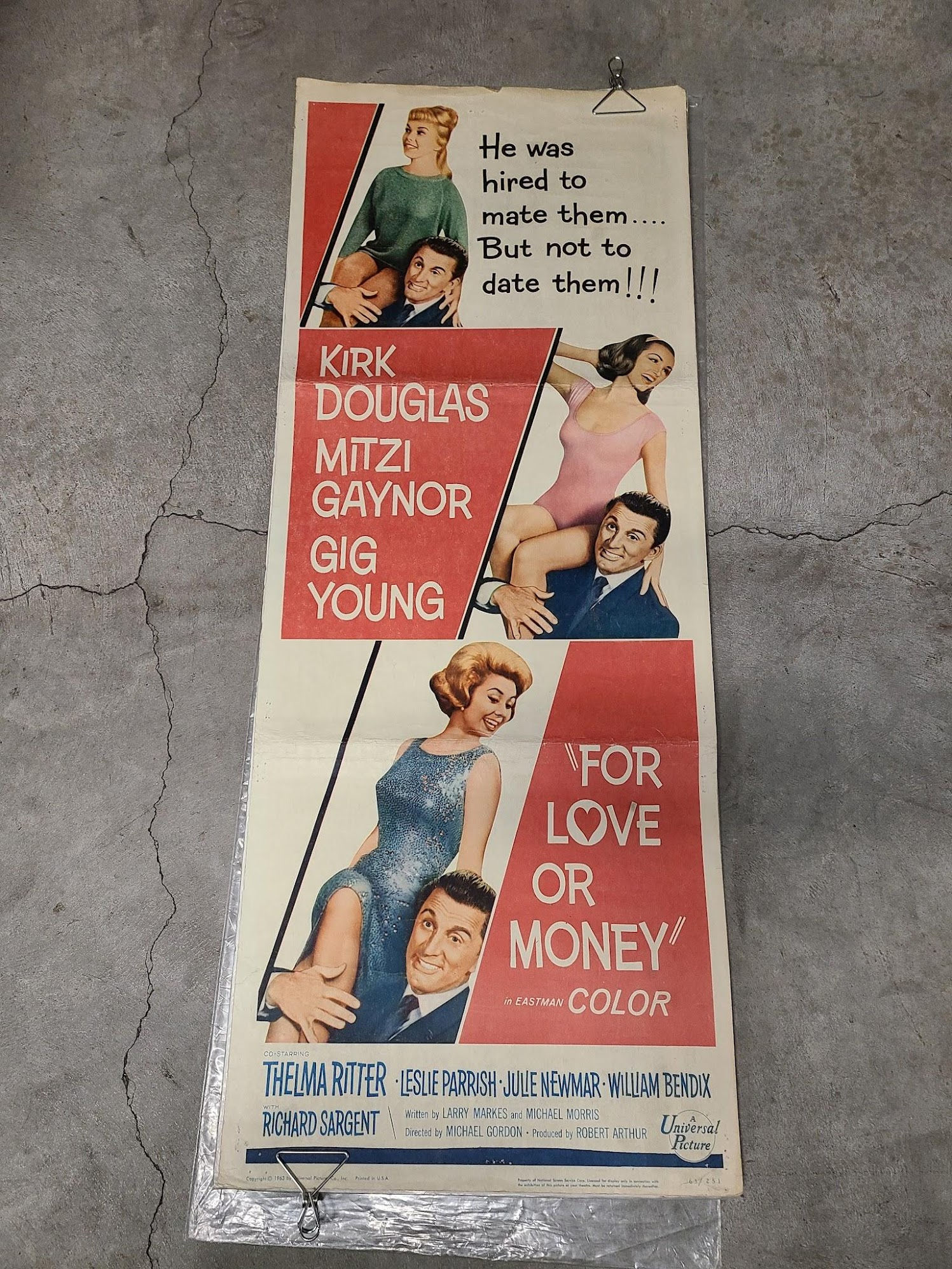 For Love Or Money 1963 Inserts