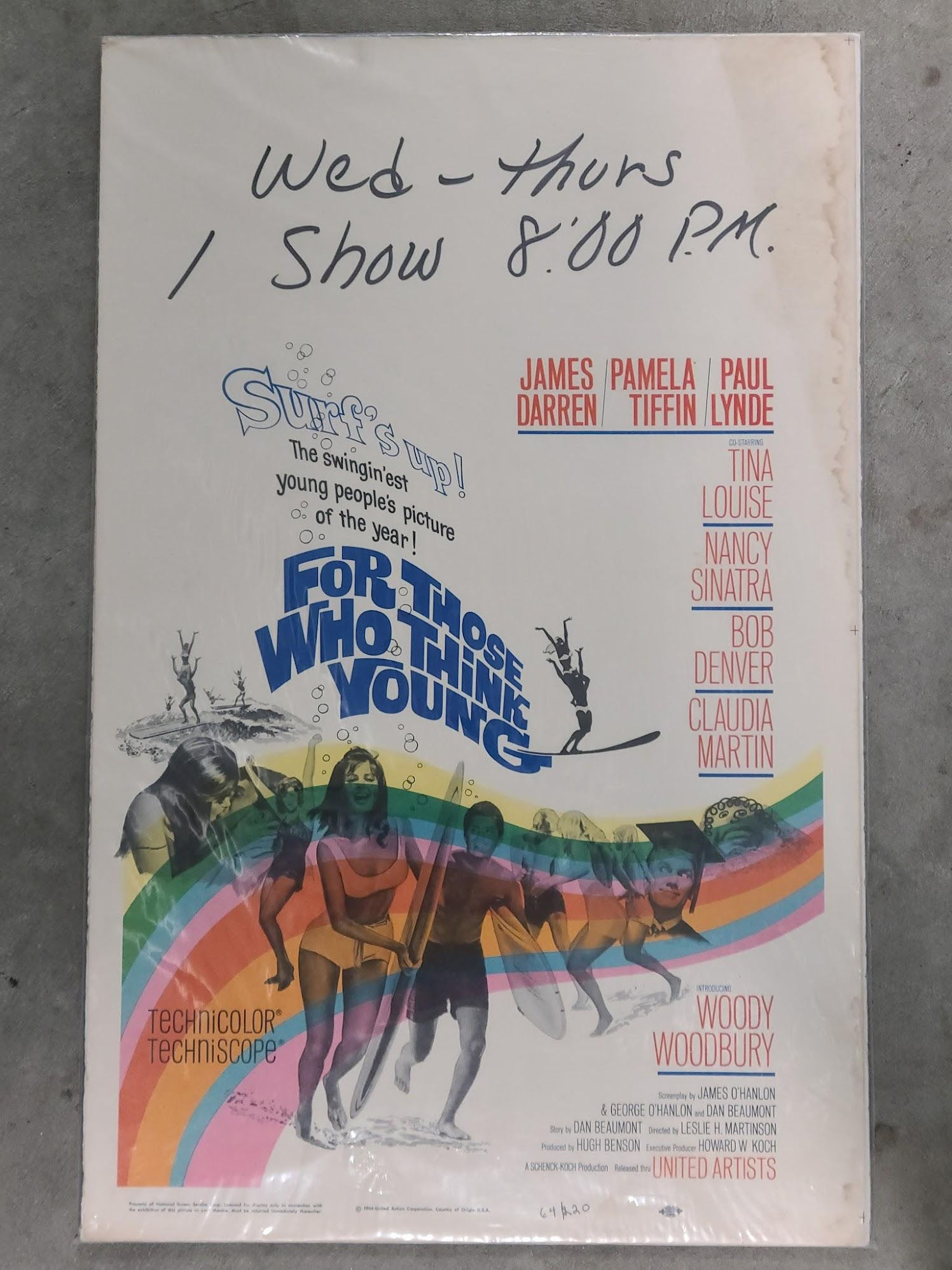 For Those Who Think Young 1964 Window Cards
