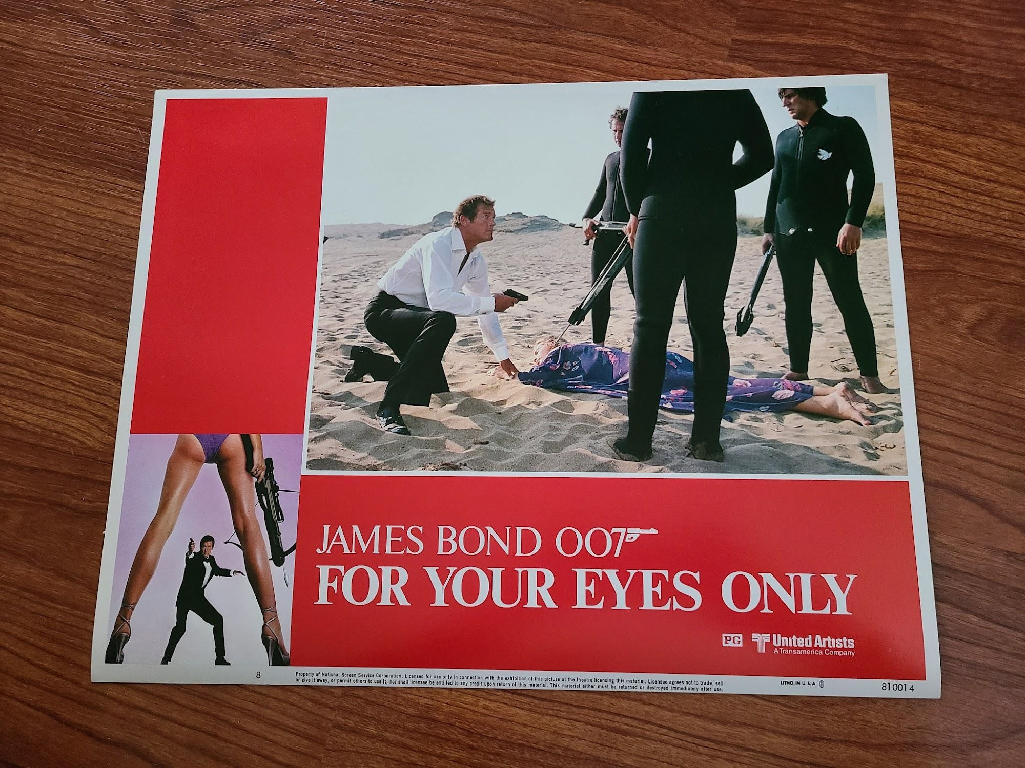 For Your Eyes Only 1981 General Lobby Cards