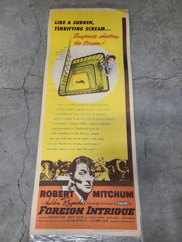 Foreign Intrigue 1956 Inserts