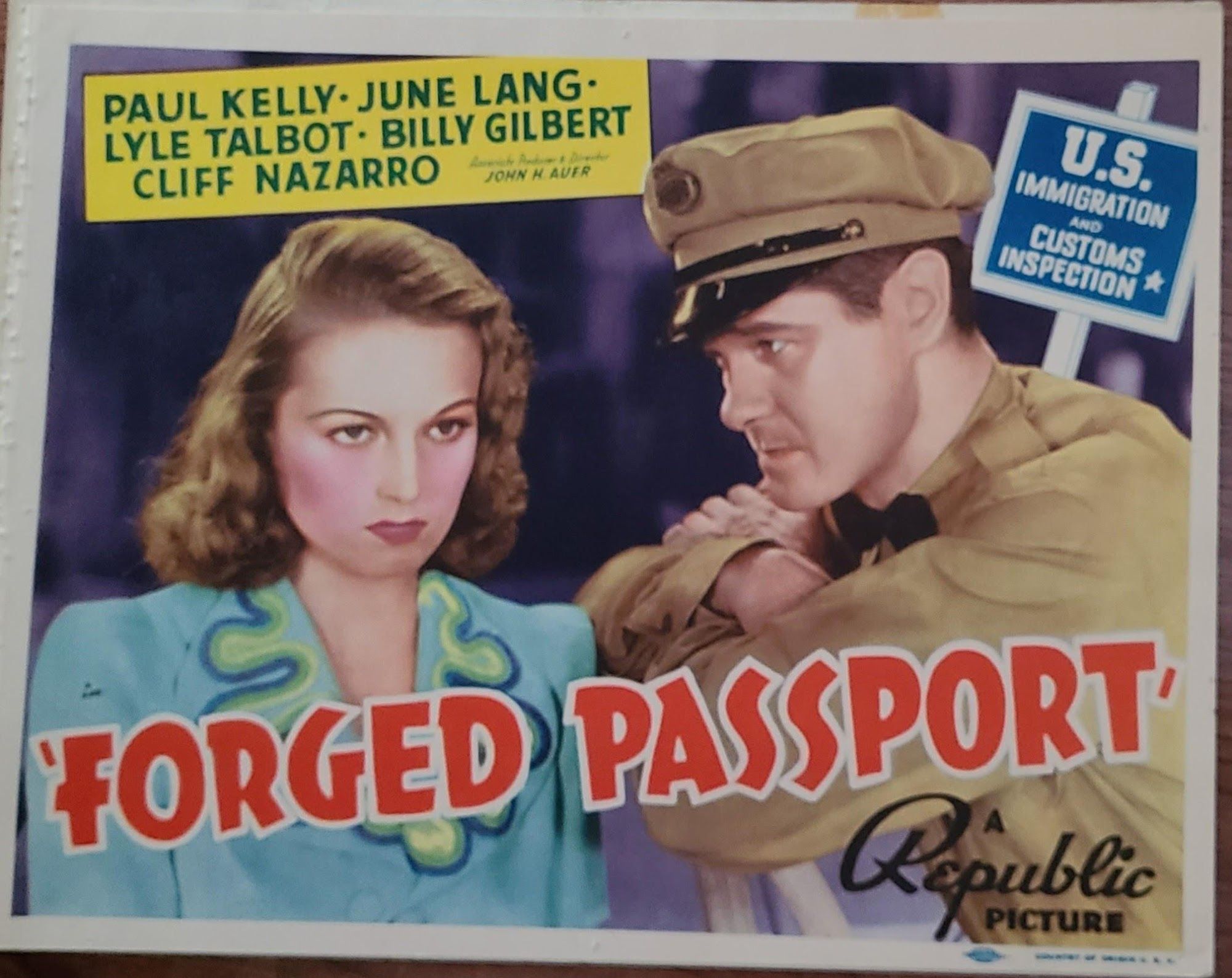 Forged Passport 1939 Title Cards
