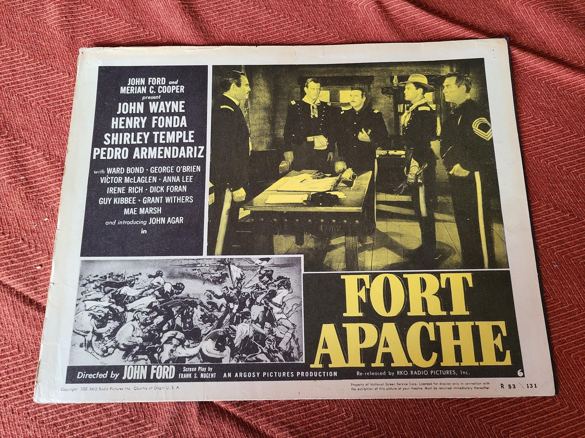 Fort Apache 1948 Western Lobby Cards