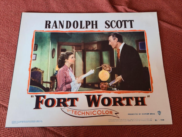 Fort Worth 1951 Western Lobby Cards
