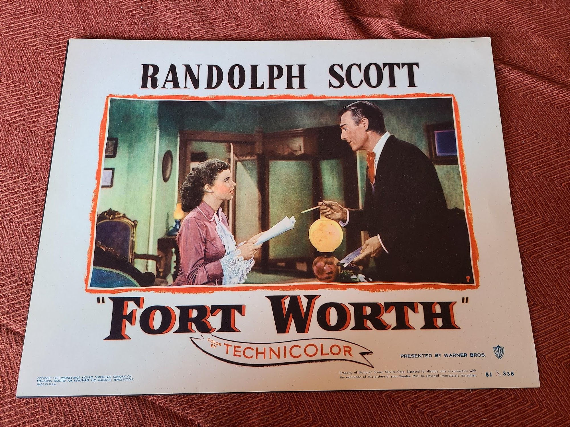 Fort Worth 1951 Western Lobby Cards