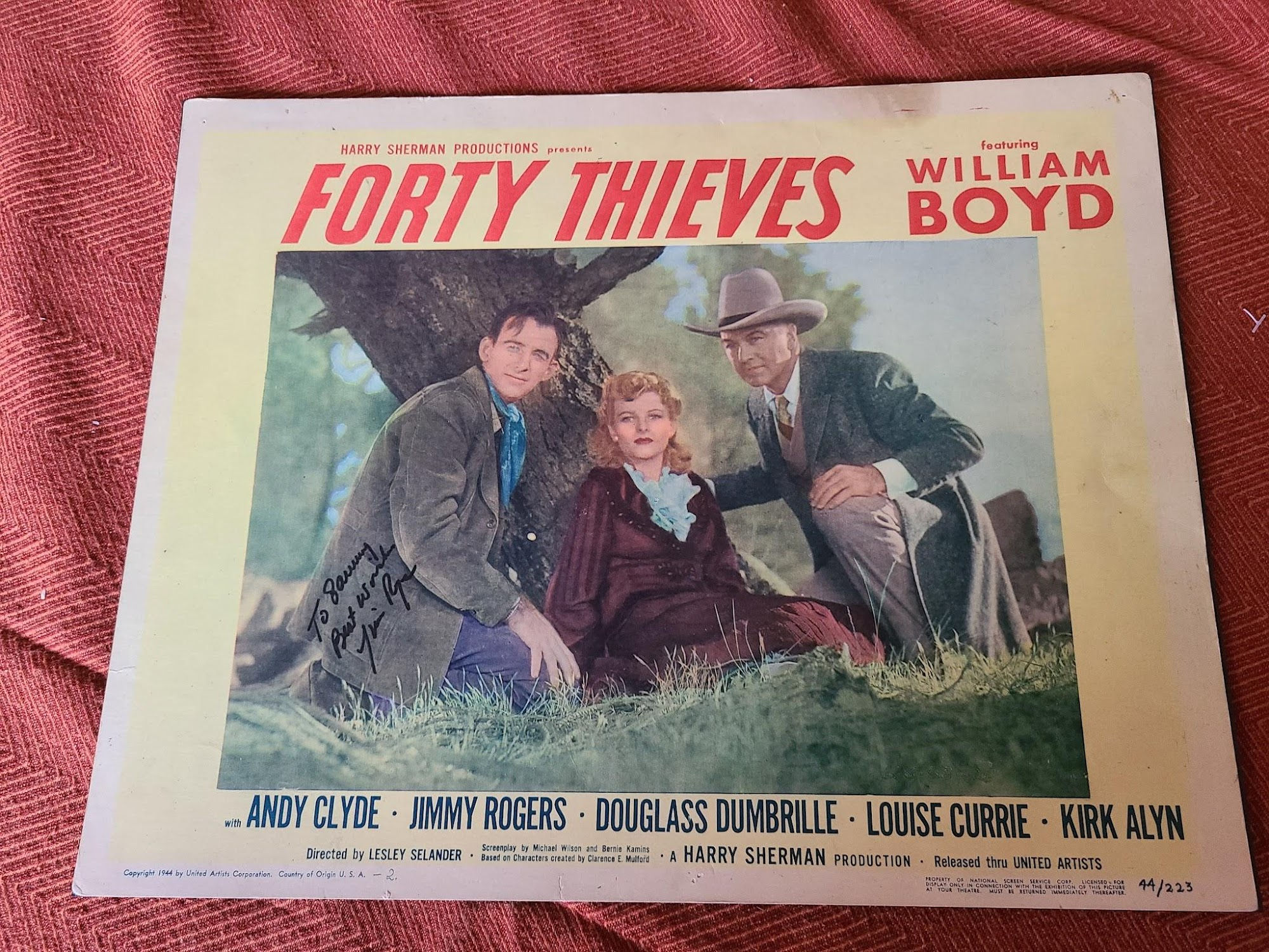 Forty Thieves 1944 Western Lobby Cards