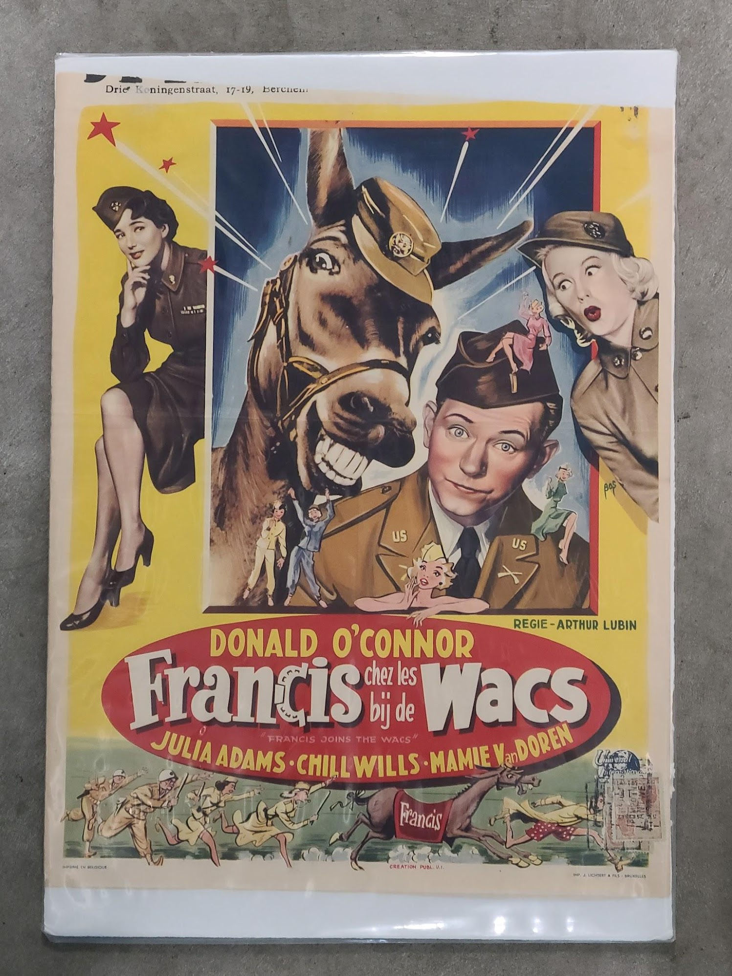 Francis Joins The Wacs 1954 Belgium