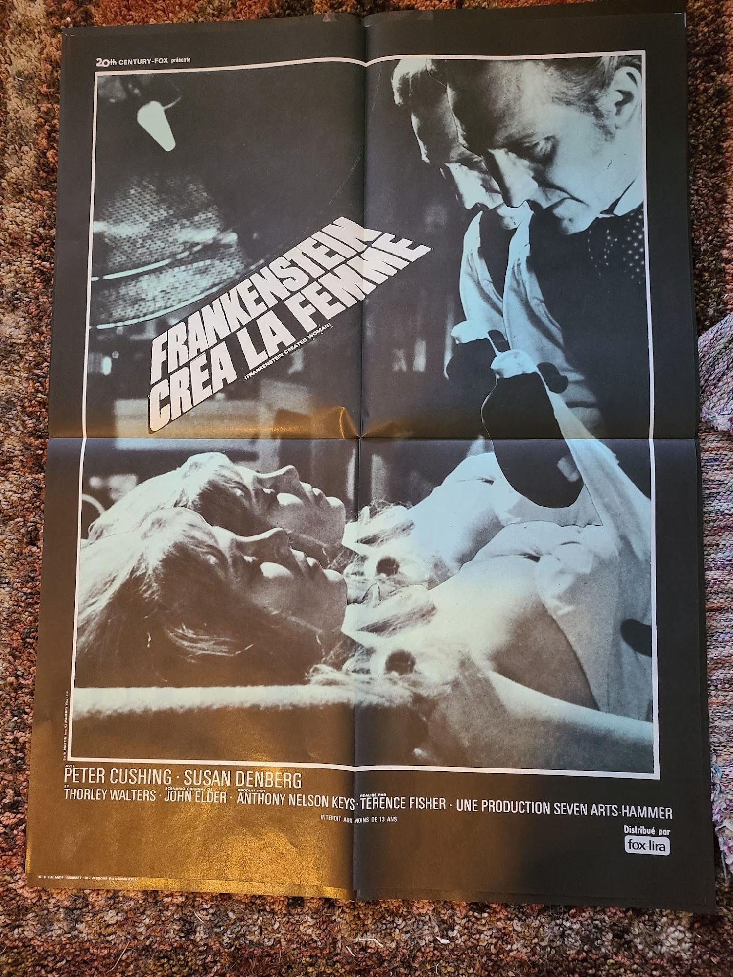 Frankenstein Created Woman 1967 French