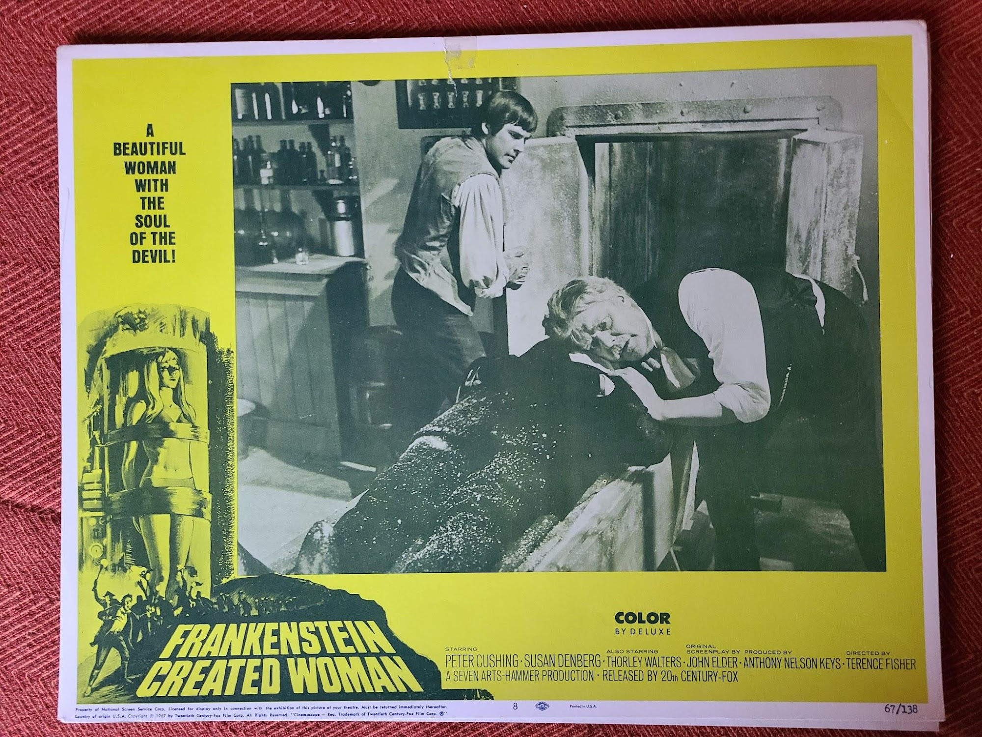 Frankenstein Created Woman 1967 Scifi/Horror