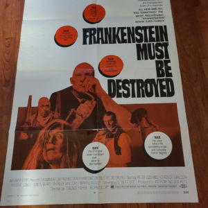 Frankenstein Must Be Destroyed 1970 1 Sheets/US