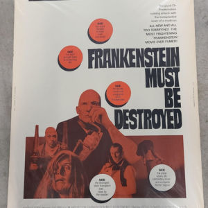 Frankenstein Must be Destroyed 1970 UK/US 30x40