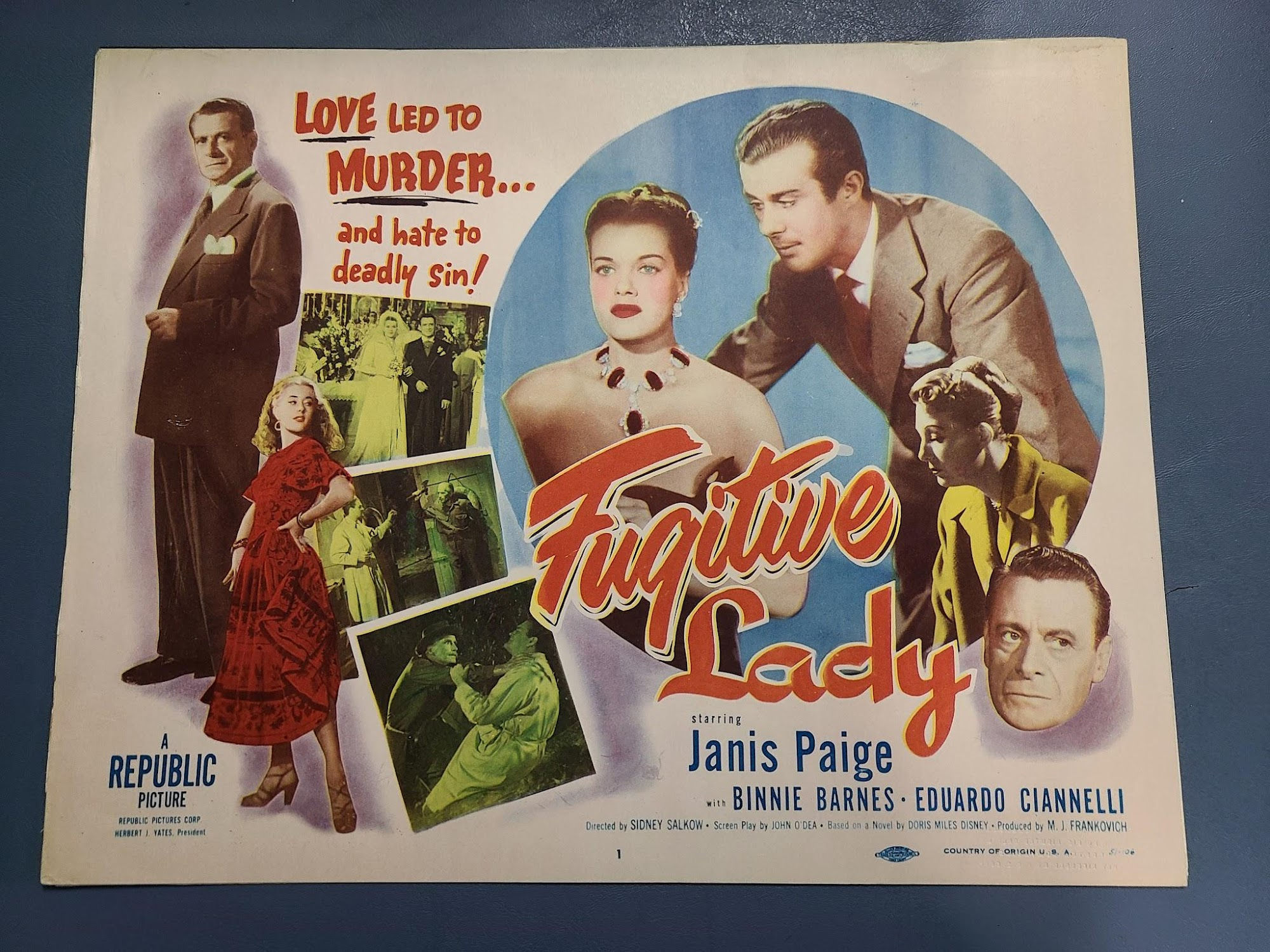 Fugitive Lady 1951 Title Cards