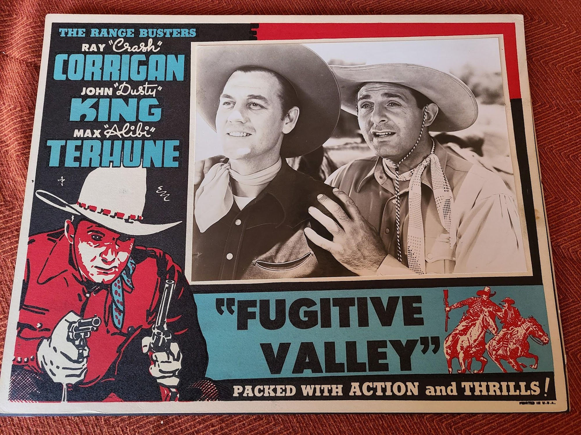 Fugitive Valley 1941 Western Lobby Cards