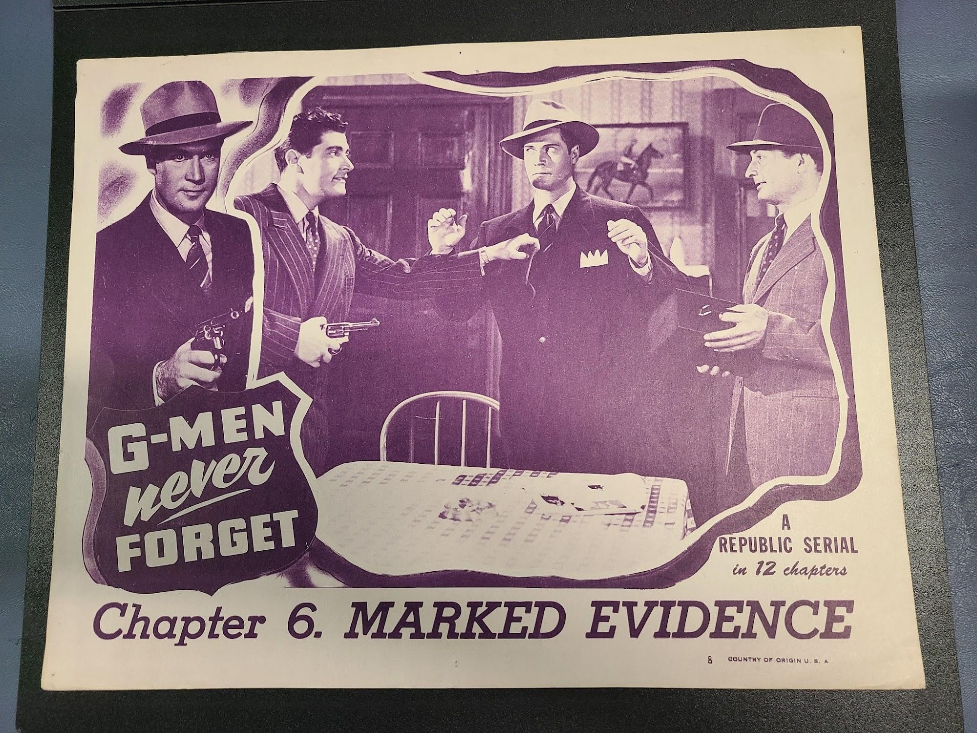 G-Men Never Forget 1948 Serial Lobby Cards