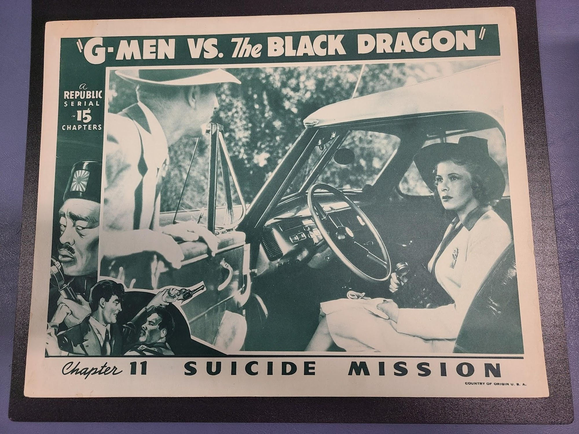 G-Men Vs. The Black Dragon 1943 Serial Lobby Cards
