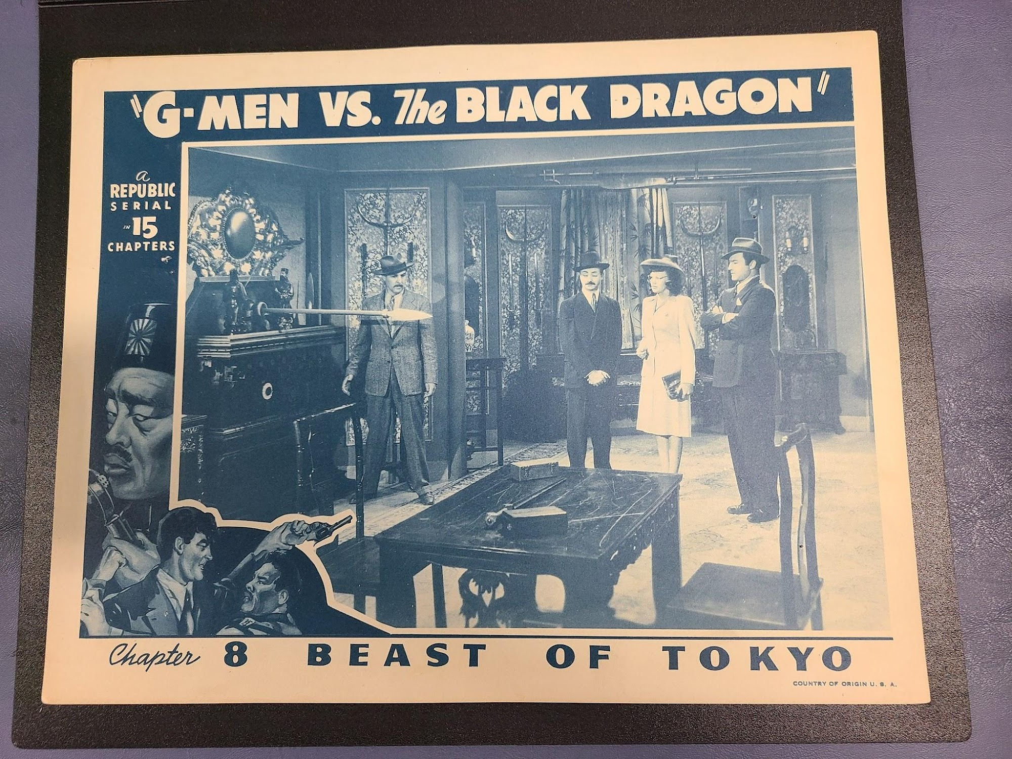G-Men Vs. The Black Dragon 1943 Serial Lobby Cards