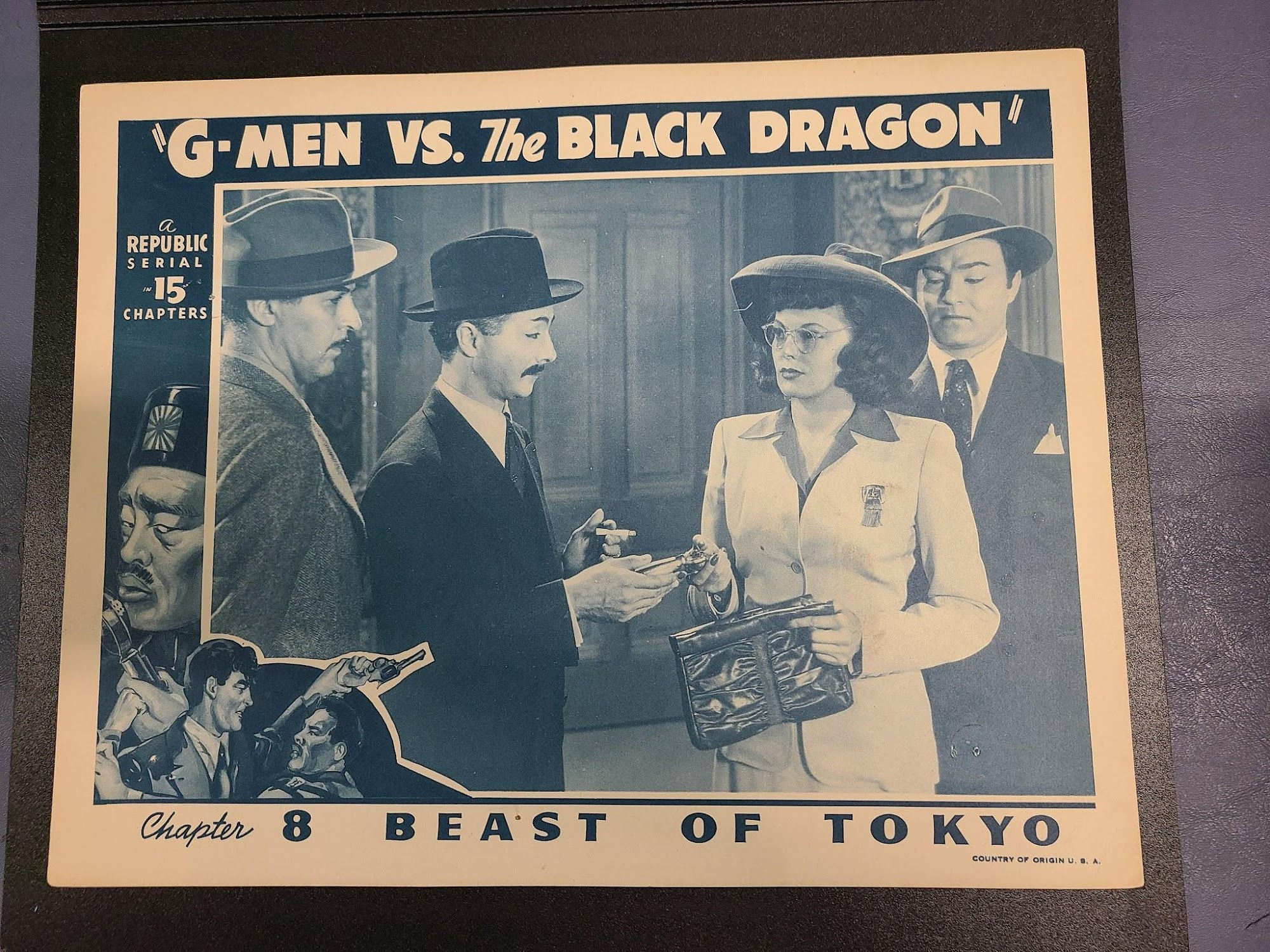 G-Men Vs. The Black Dragon 1943 Serial Lobby Cards