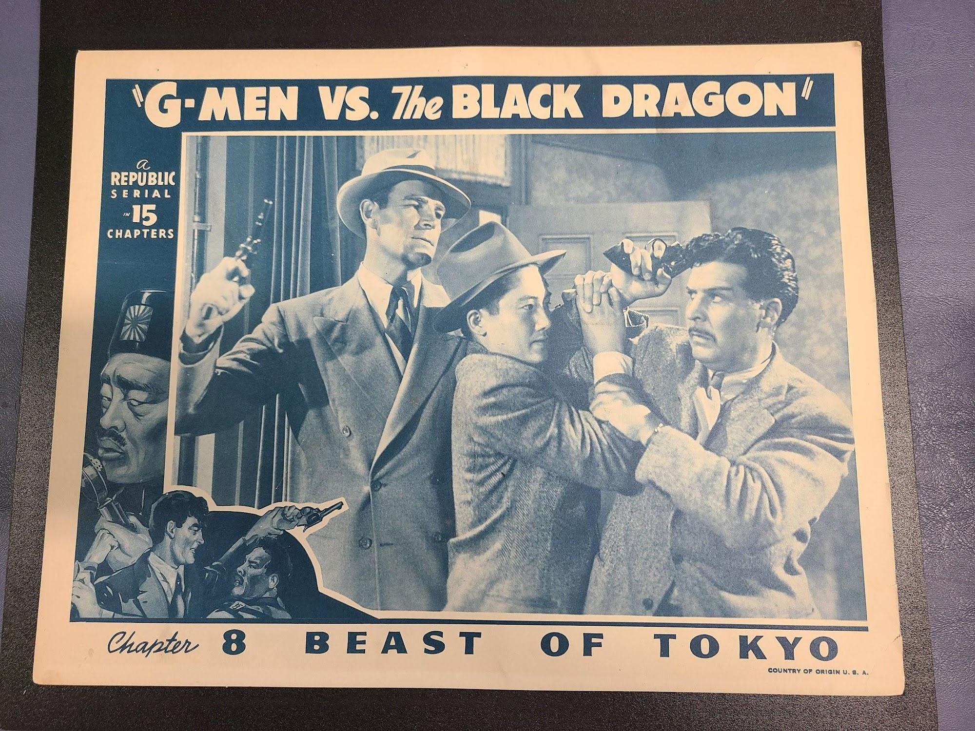 G-Men Vs. The Black Dragon 1943 Serial Lobby Cards