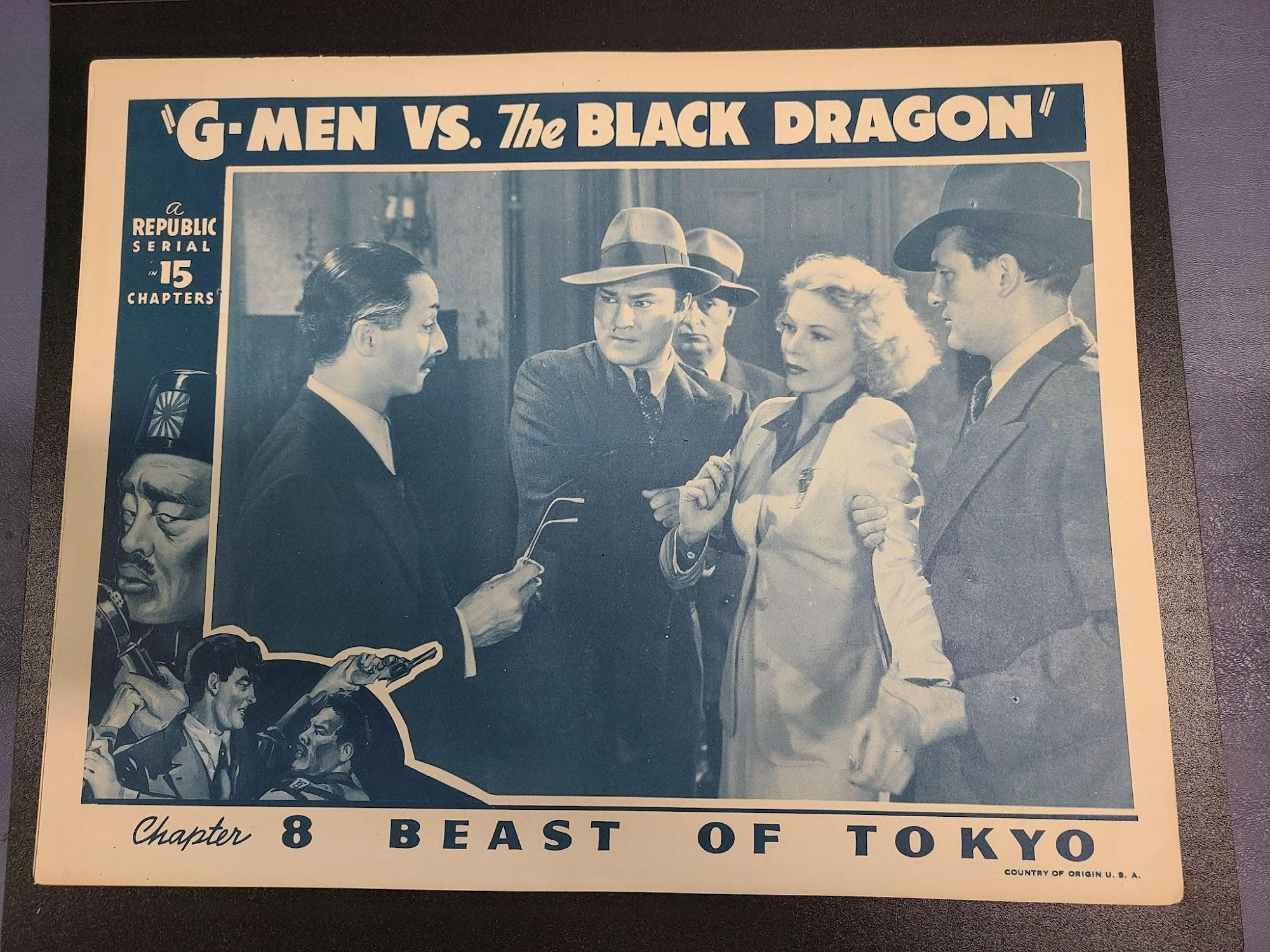G-Men Vs. The Black Dragon 1943 Serial Lobby Cards