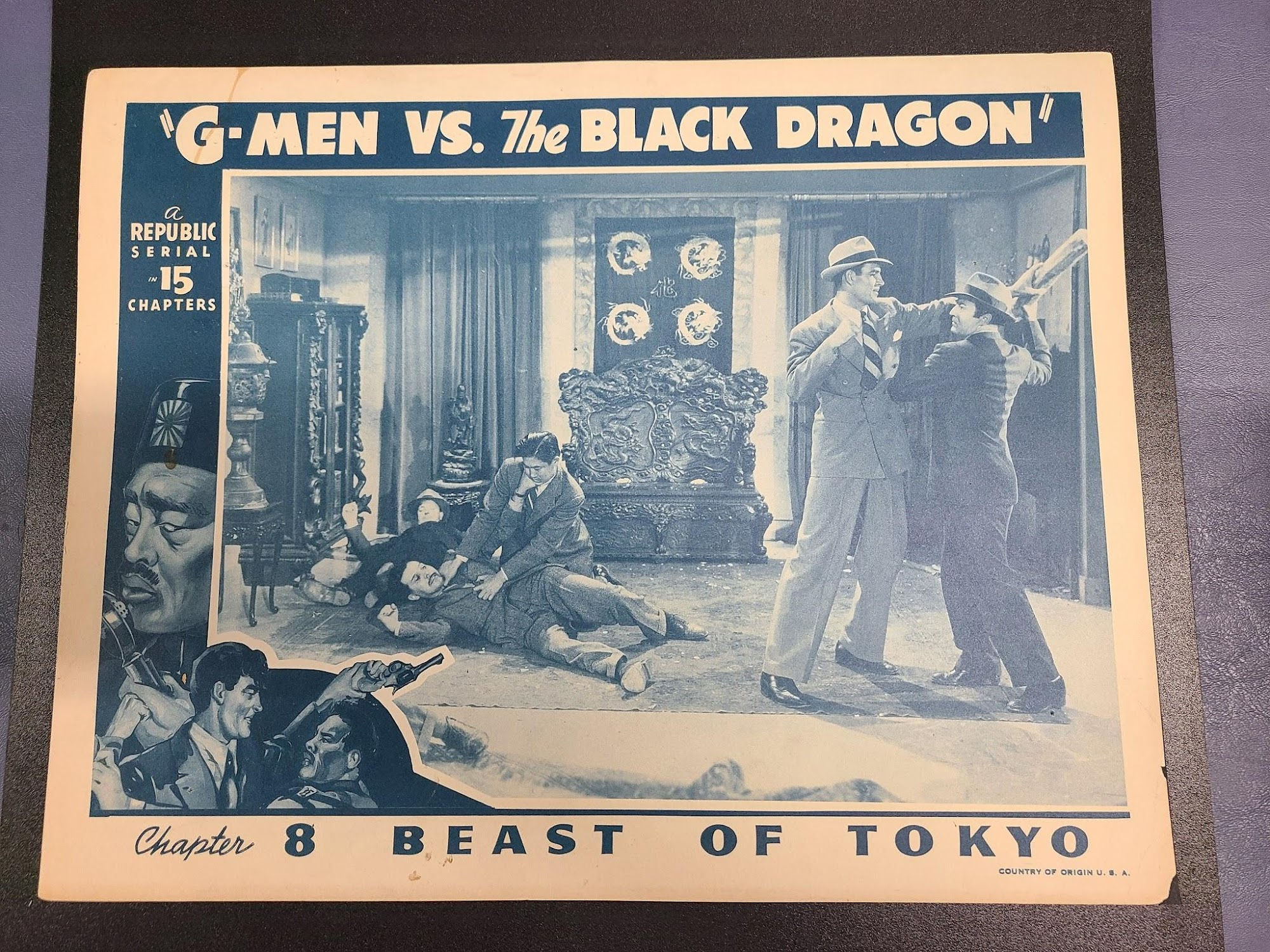 G-Men Vs. The Black Dragon 1943 Serial Lobby Cards