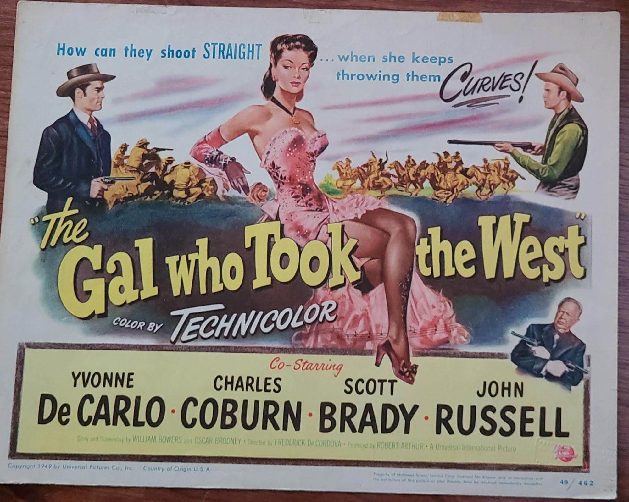 Gal Who Took The West 1949 Western Lobby Cards