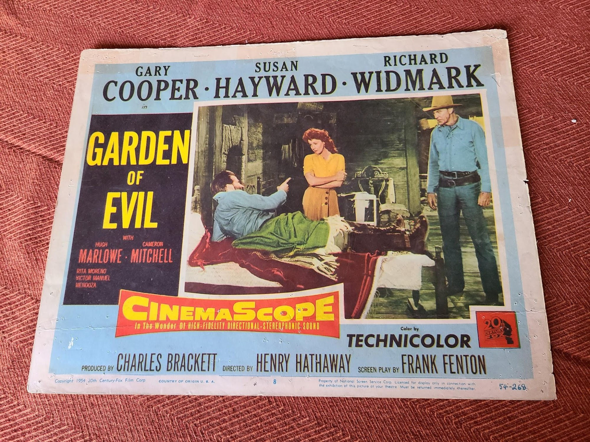 Garden Of Evil 1954 Western Lobby Cards