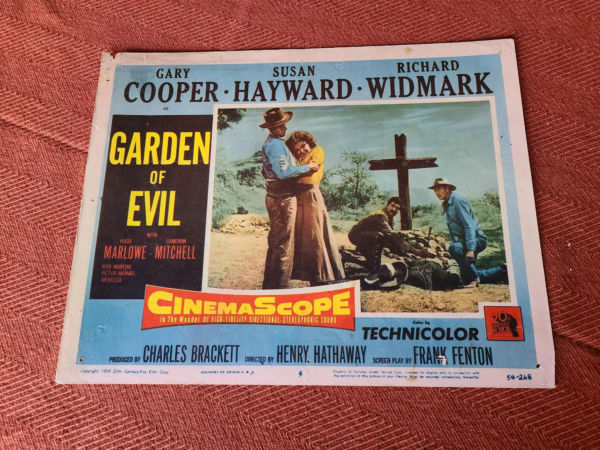 Garden Of Evil 1954 Western Lobby Cards
