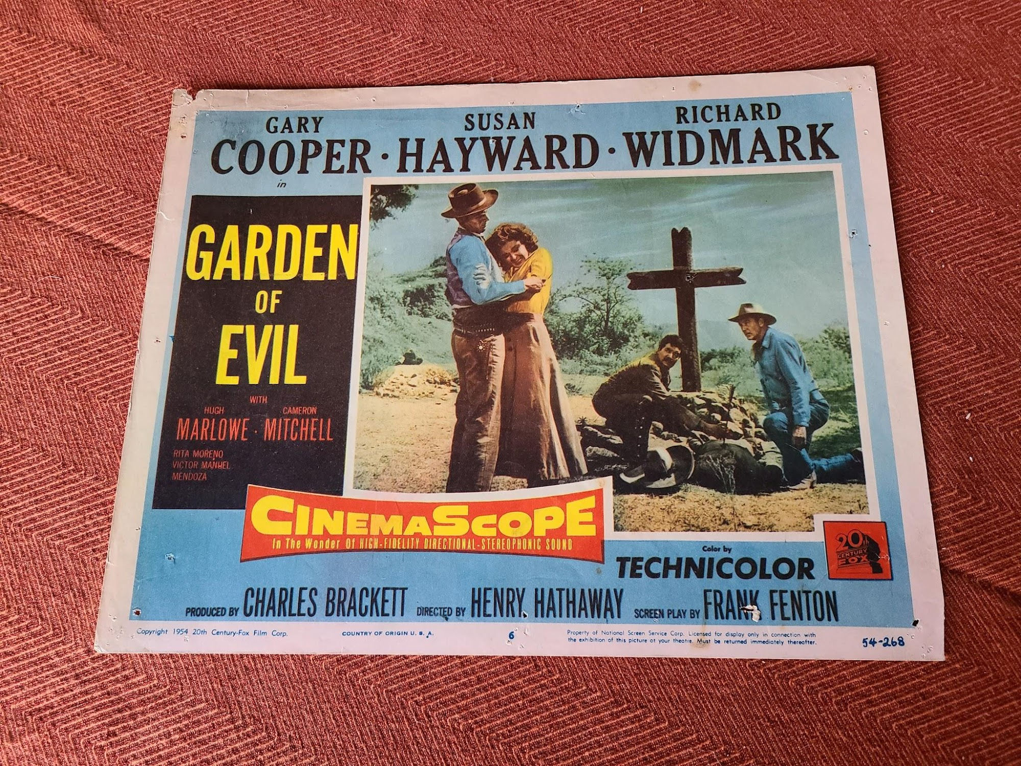 Garden Of Evil 1954 Western Lobby Cards