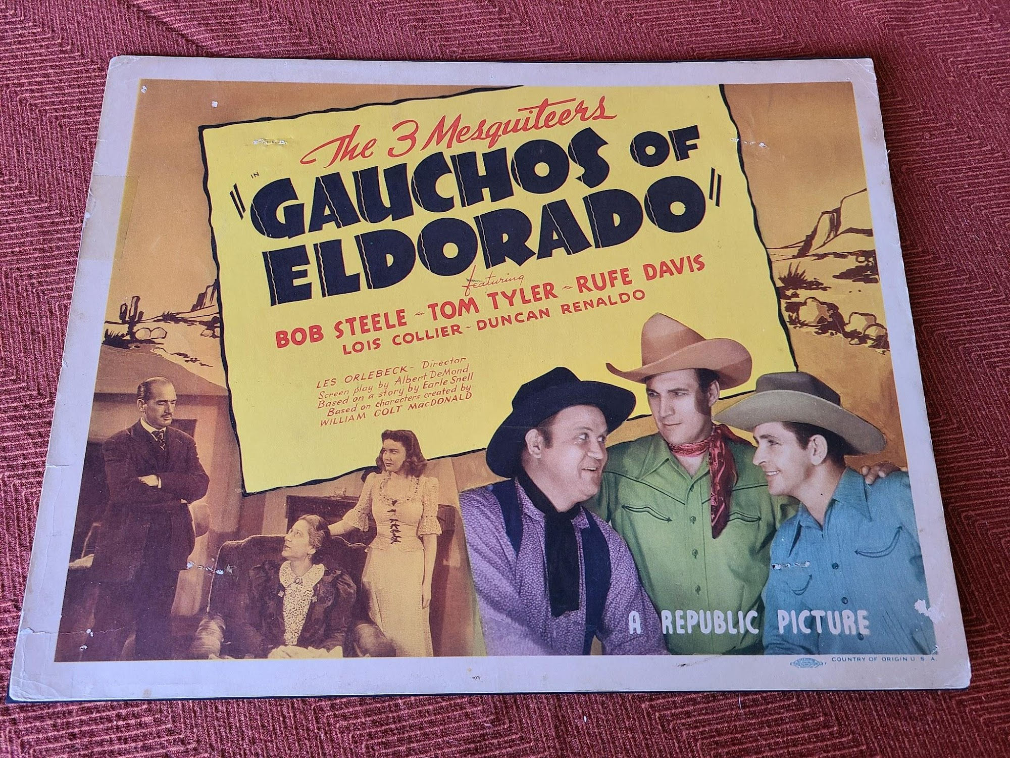 Gauchos Of Eldorado 1941 Western Lobby Cards