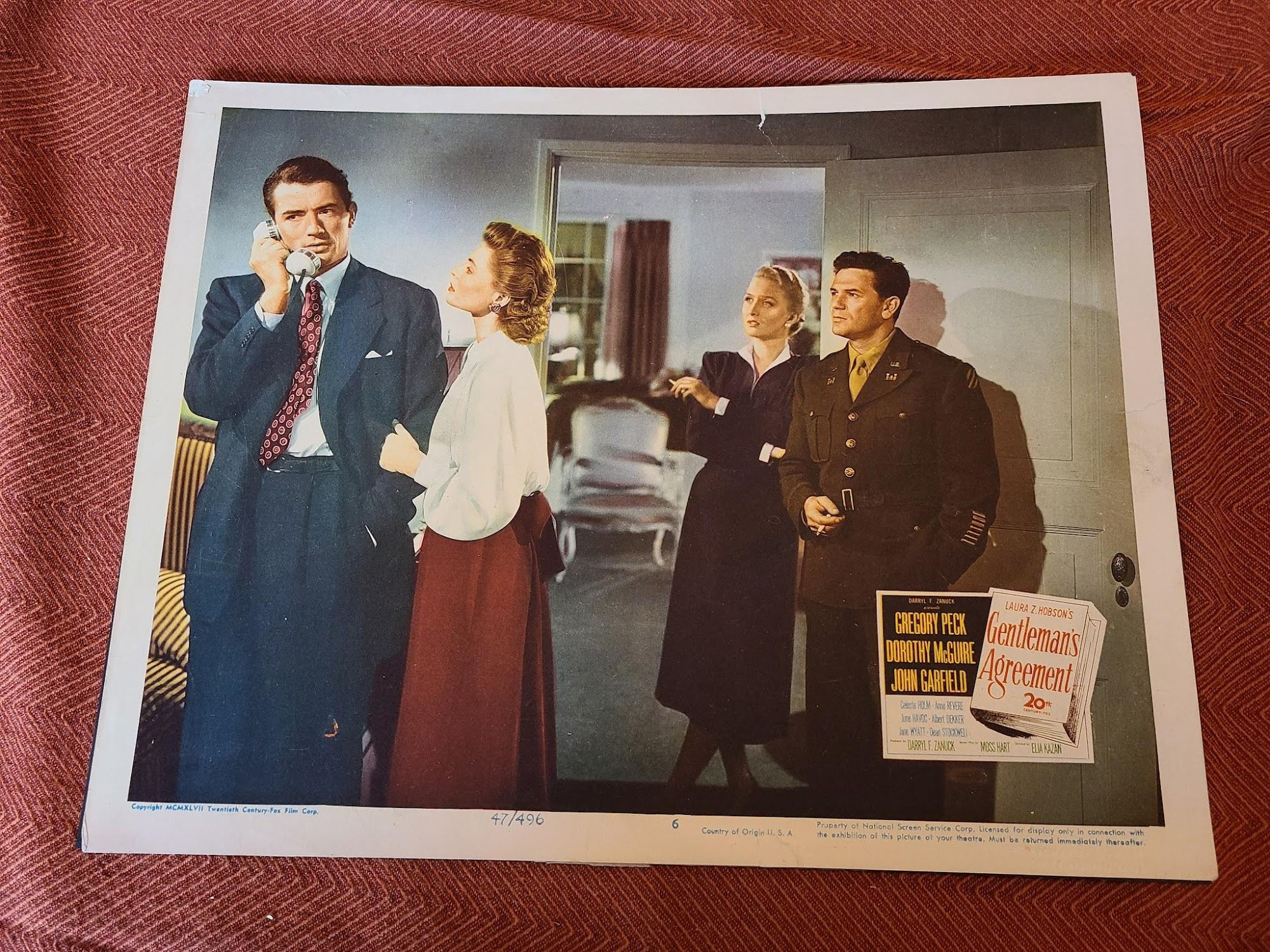 Gentleman's Agreement 1947 General Lobby Cards