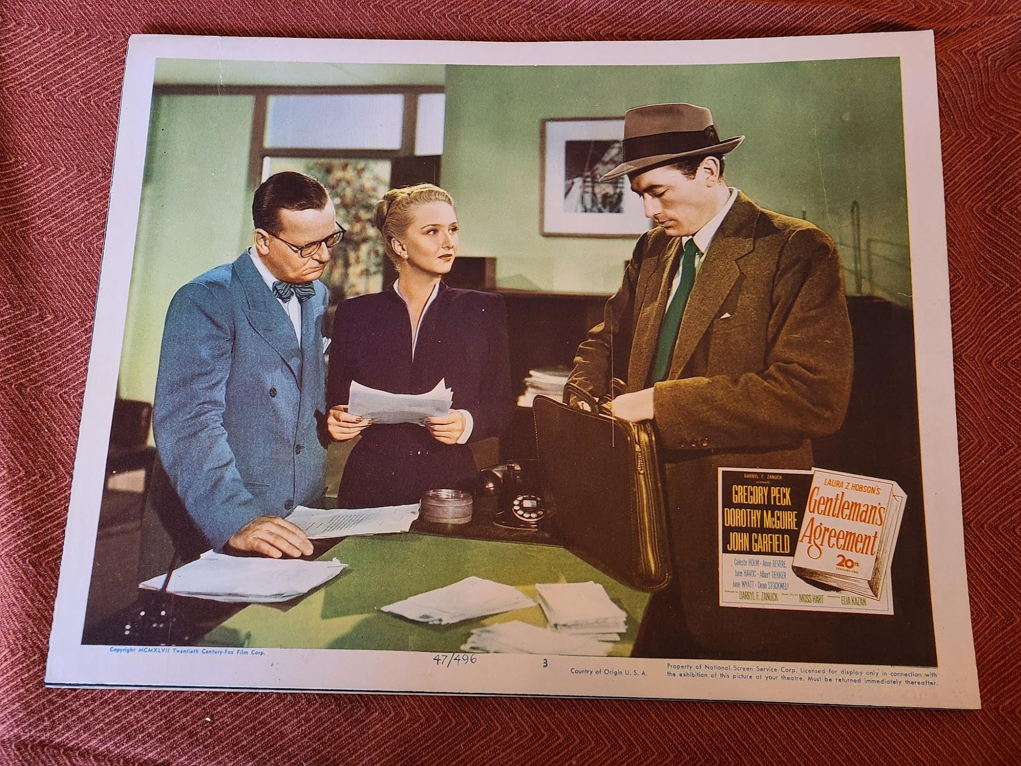 Gentleman's Agreement 1947 General Lobby Cards