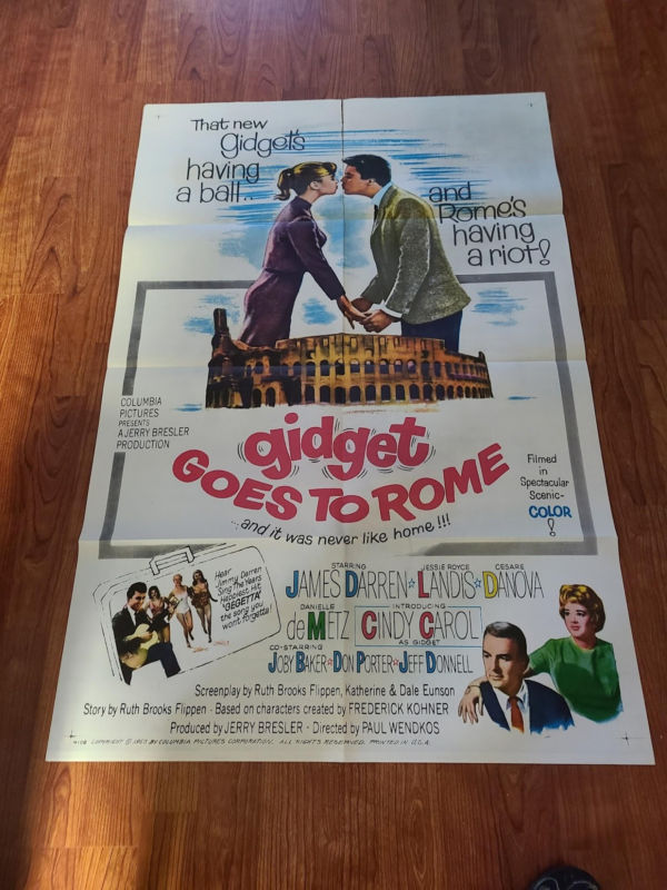 Gidget Goes to Rome 1963 1 Sheets/US