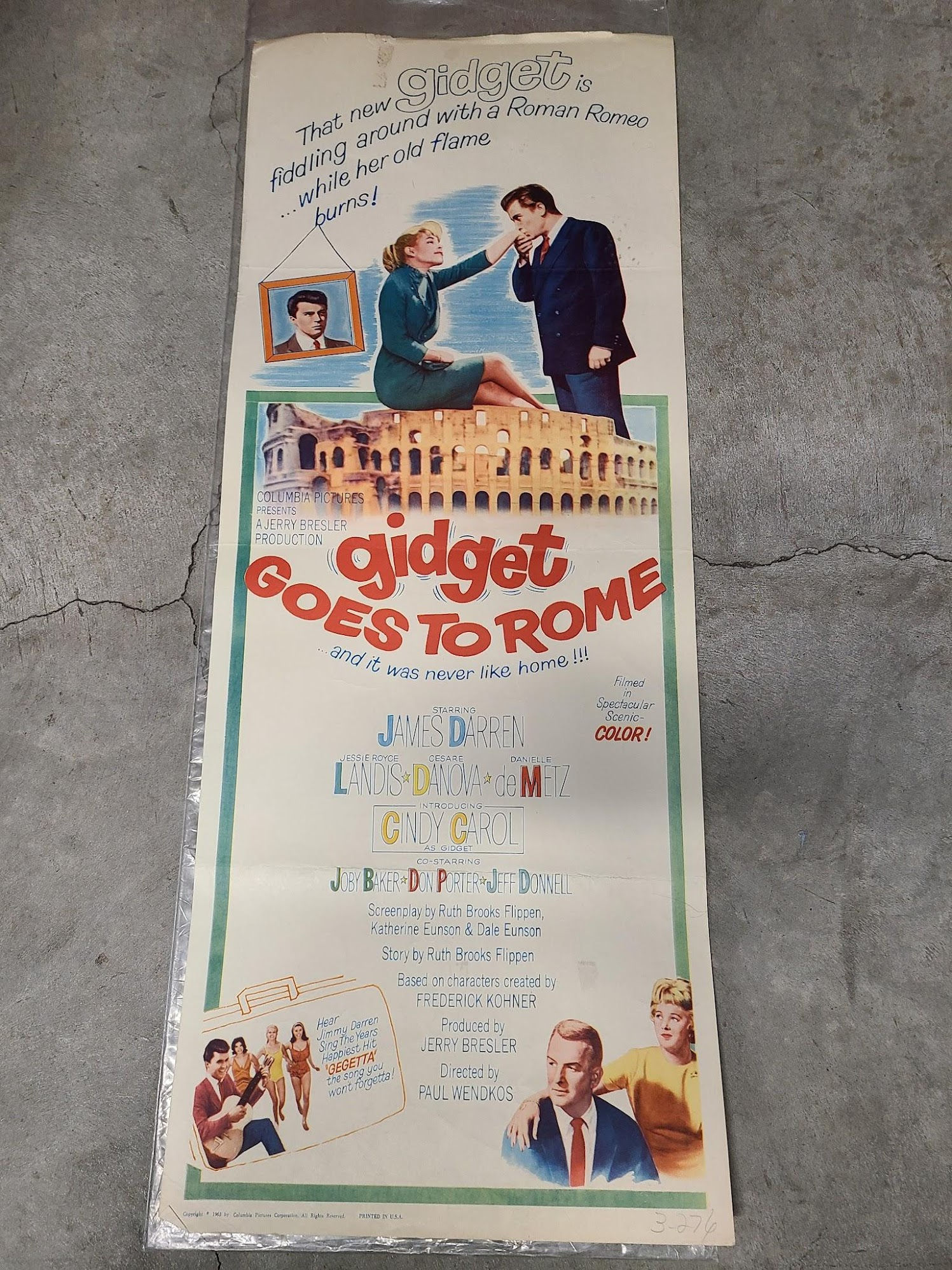 Gidget Goes To Rome 1963 Inserts
