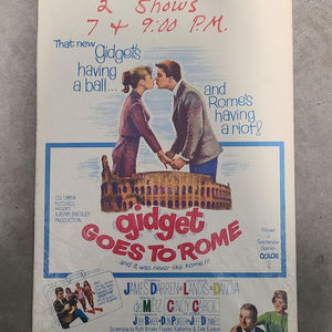 Gidget Goes To Rome 1963 Window Cards