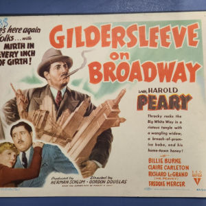 Gldersleeve On Broadway 1943 Title Cards