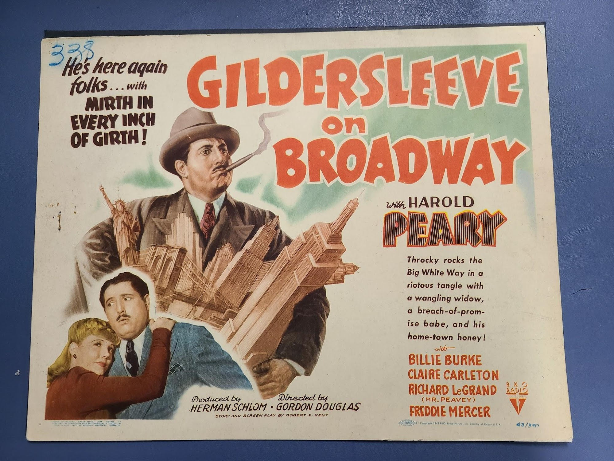 Gldersleeve On Broadway 1943 Title Cards