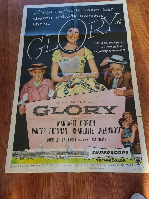 Glory 1956 1 Sheets/US