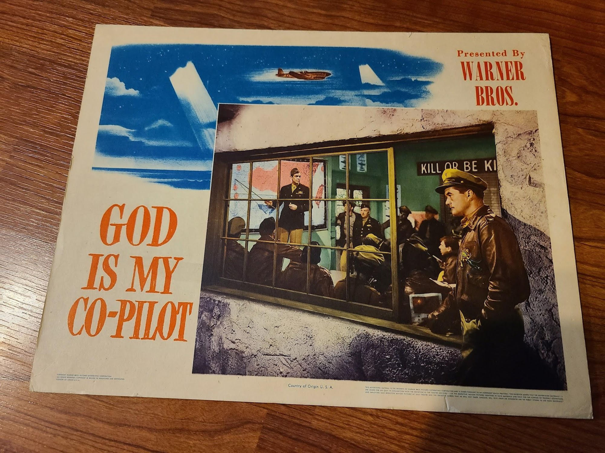 God Is My Co-Pilot 1945 Military/Aviation Lobby Cards